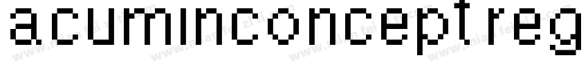 acuminconcept reg字体转换